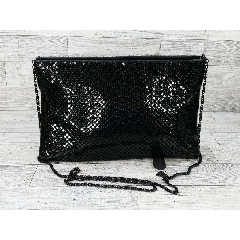 Vintage‎ Beadlite Metal Mesh Chain Shoulder Bag Purse Mid Century Modern Small